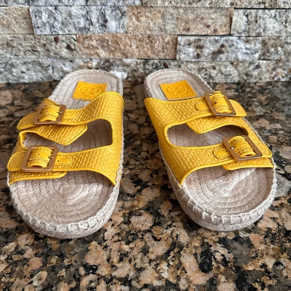 Tory Burch- Selby two Band Espadrille Slides